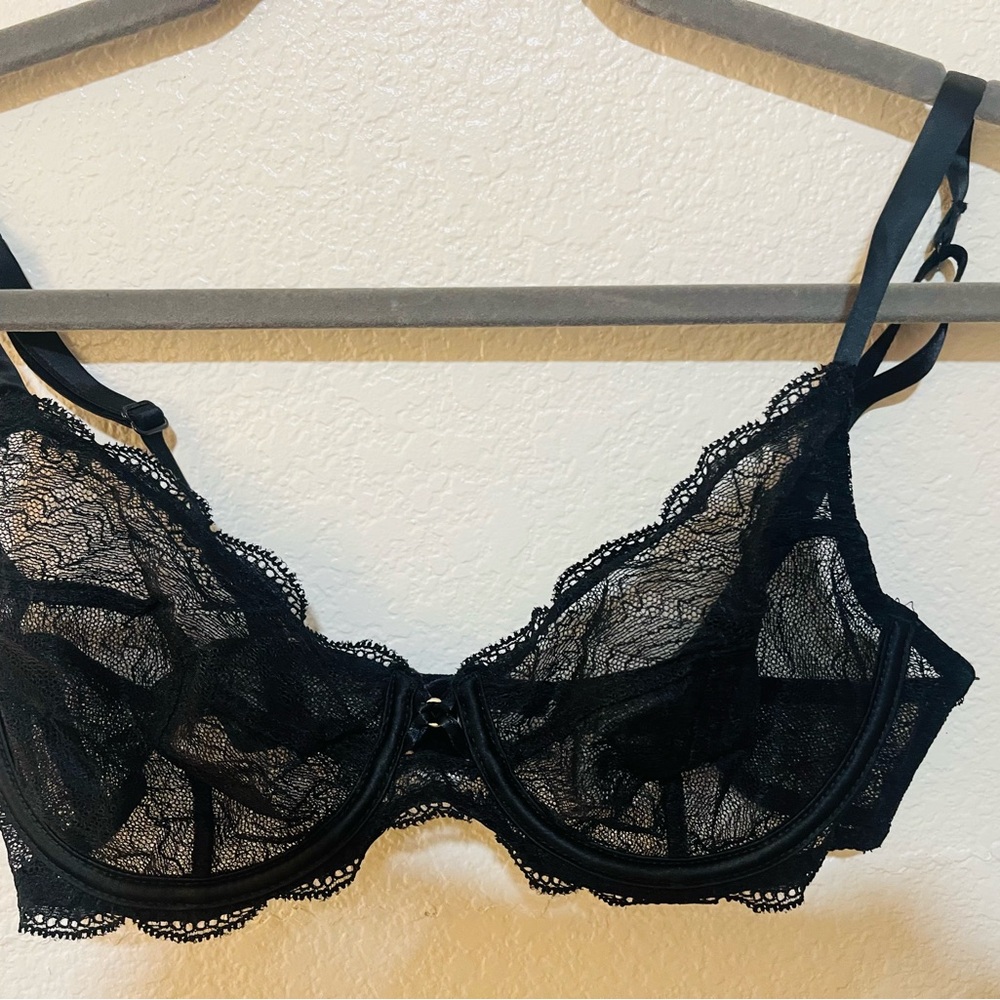 Simone Perele Black Lace Underwire Bra